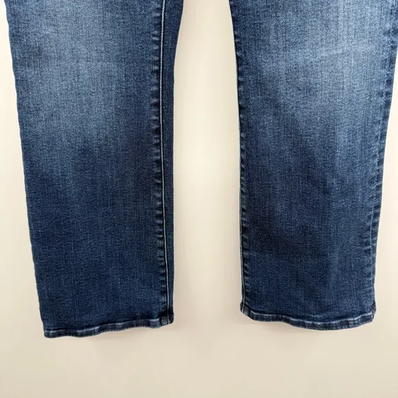 Mother Lil Hustle Ankle High Rise Kick Leg Dark Wash Jeans in Heirloom Sz 28