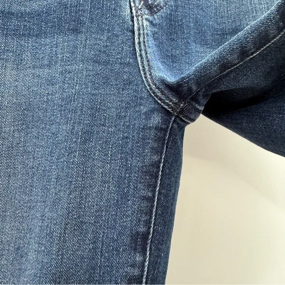 Mother Lil Hustle Ankle High Rise Kick Leg Dark Wash Jeans in Heirloom Sz 28