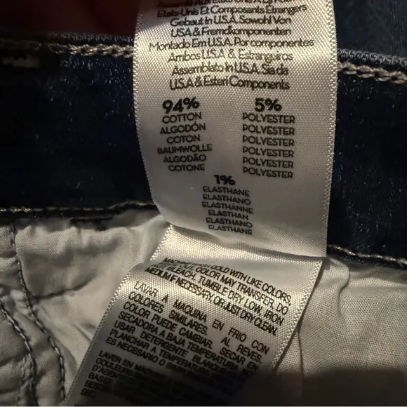 Mother Lil Hustle Ankle High Rise Kick Leg Dark Wash Jeans in Heirloom Sz 28