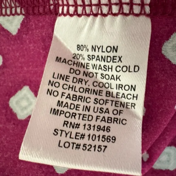 MSRP $210 Jude Connally Pink Shift Preppy Dress Womens Sz L Geometric 3/4 Sleeve