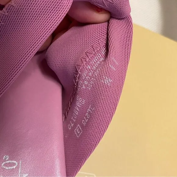 Munro lavender lilac purple slide on wedge low heel sandals size 11 comfort