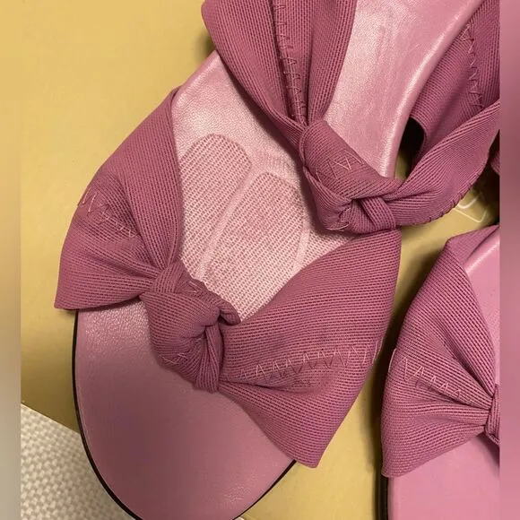 Munro lavender lilac purple slide on wedge low heel sandals size 11 comfort