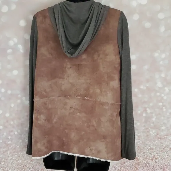 Naked Zebra Faux Suede Coat