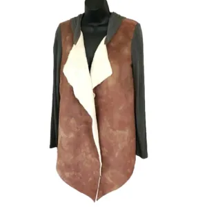 Naked Zebra Faux Suede Coat