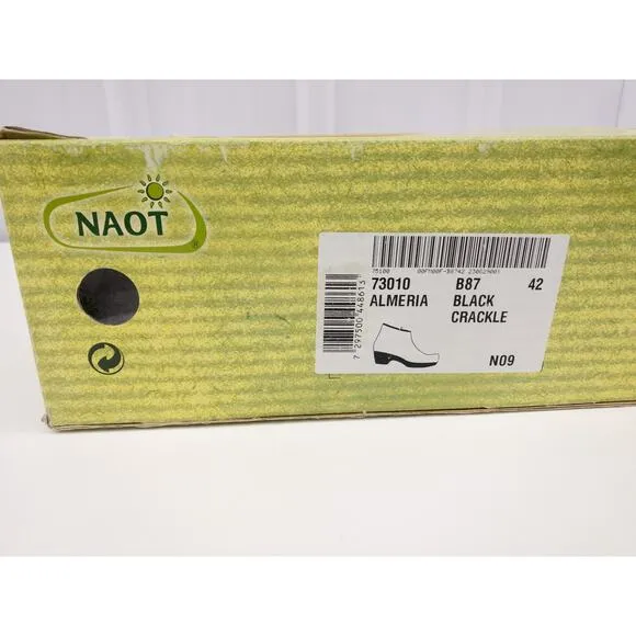 NAOT Almeria Leather Orthopedic Comfort Ankle Boots 42 US 11 11.5 Women's