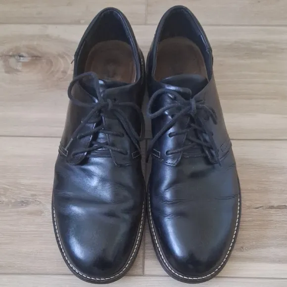 Naot Black Chief Leather Classic Oxford Lace Up Dress Shoes 11