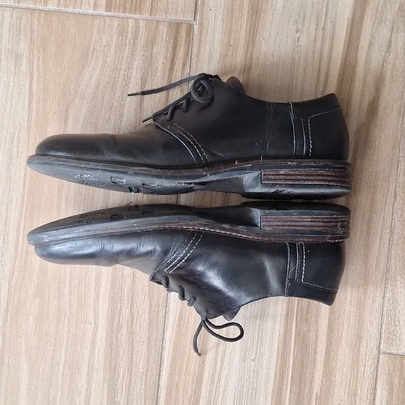 Naot Black Chief Leather Classic Oxford Lace Up Dress Shoes 11