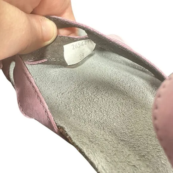 Naot nubuck Strappy Wedge Sandals 39 Lilac Suede Footbed Comfort Shoes