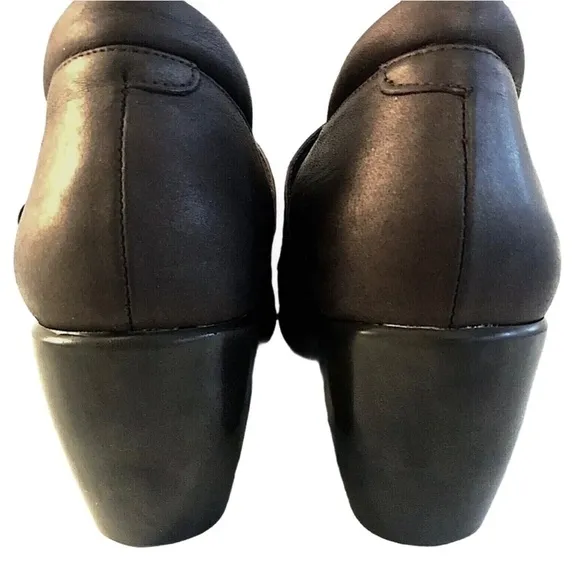 NAOT Precious Metallic Leather Laser Cut Slip On Comfort Shoes Brown