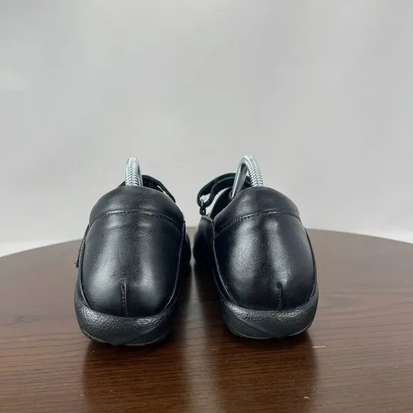 Naot Taramoa Shoes Women's 8 Black Leather Mary Jane Comfort Slip On Flat