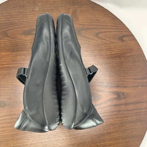 Naot Taramoa Shoes Women's 8 Black Leather Mary Jane Comfort Slip On Flat