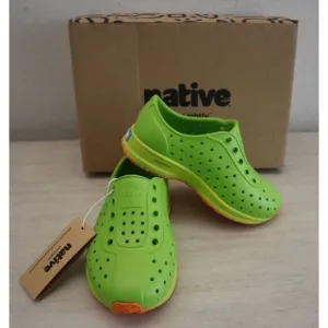 Native Kid's Sz C9 Palm Green/Pickle Green Robbie Sugarlite Slip-On Shoes