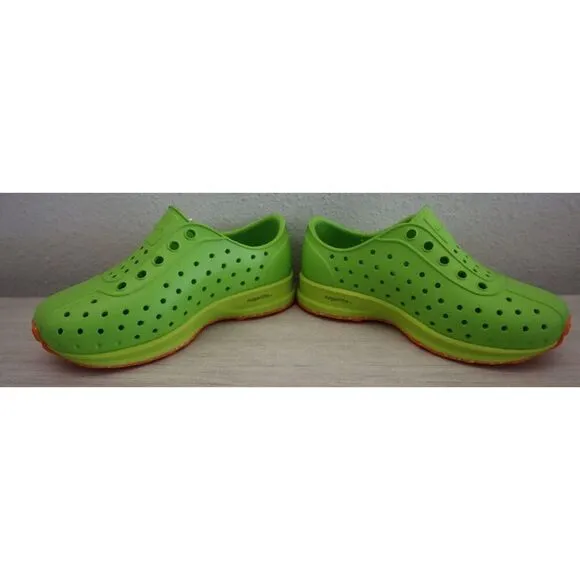 Native Kid's Sz C9 Palm Green/Pickle Green Robbie Sugarlite Slip-On Shoes