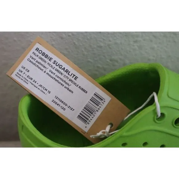 Native Kid's Sz C9 Palm Green/Pickle Green Robbie Sugarlite Slip-On Shoes