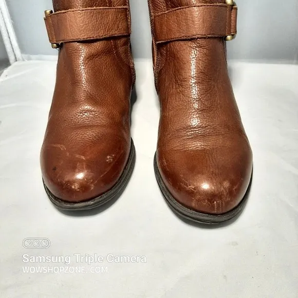 Naturalizer Womens Size 6 Jersey Leather Knee Riding Boots Wide Shaft N5 Comfort