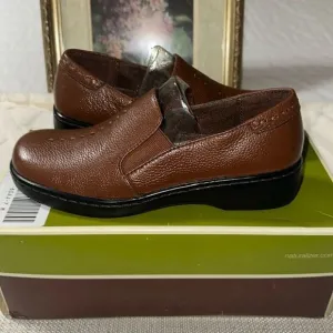 Naturalizer 7M Music Slip On Brown Leather Shoes