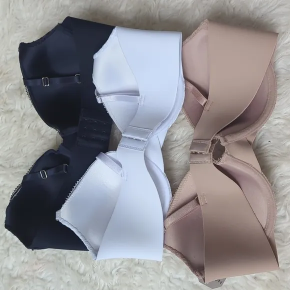 Nautica 3-Pack Smooth Finish Bras