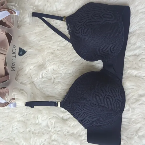 Nautica 3-Pack Smooth Finish Bras