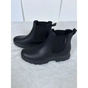 Nautica Men's Size 9 Chelsea Slip-On Shoe Chukka Desert Boots Black Army Style