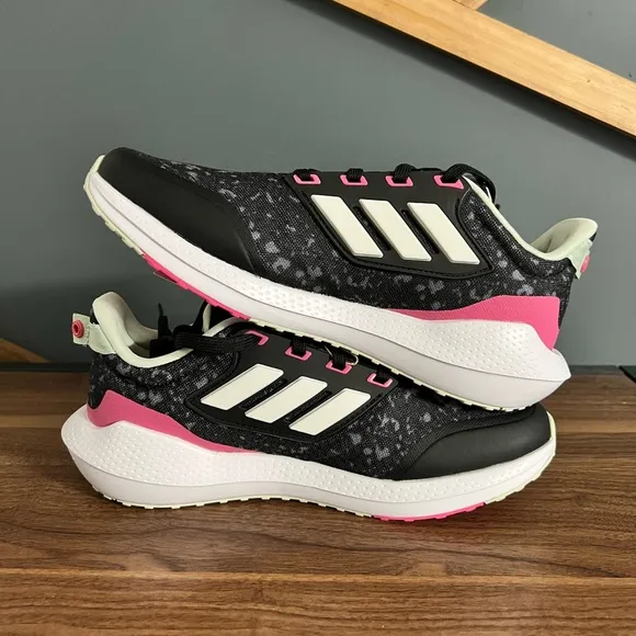New Adidas Kids EQ 21 2.0 Bounce Sport Lace Shoes Size: 5