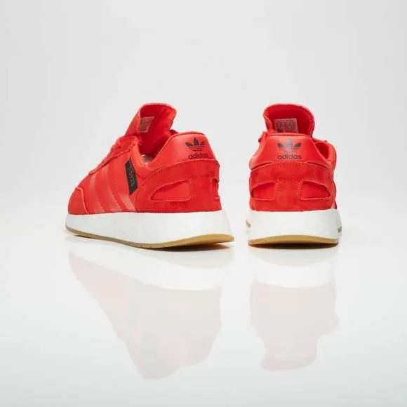 NEW ADIDAS men's i-5923 running shoes in core red/footwear white/gum 3