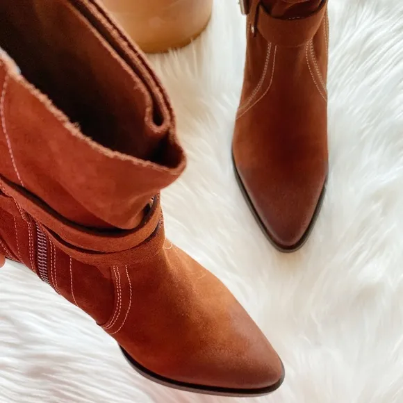 NEW All Saints Harriet Dual Buckle Boot