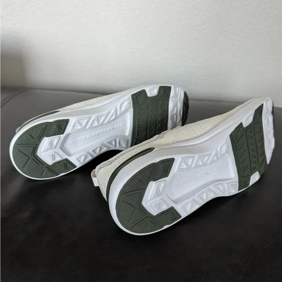 New APL TechLoom Breeze Cream Athletic Shoes with Cushioned Sole