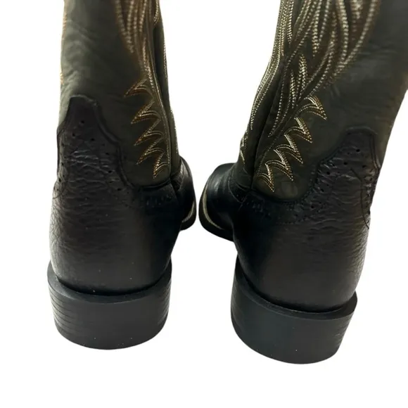 NEW  ARIAT Leather Cowboy Boots in Black Deertan Size 11