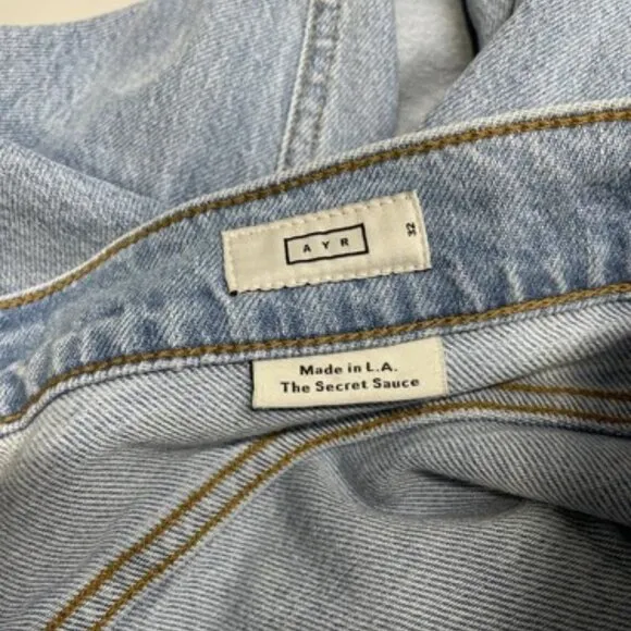 NEW AYR Women's Jeans The Secret Sauce Denim Size 32 Blue