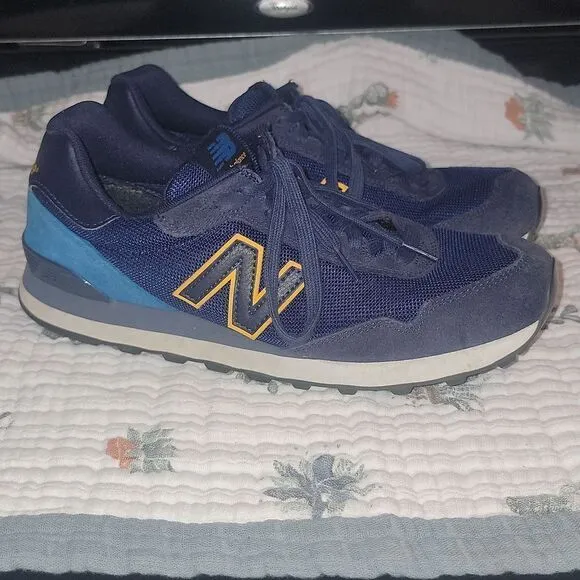 New Balance 515 Shoes Mens Blue Yellow Classic Sneakers ML515OTS Size 11