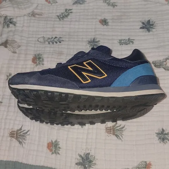 New Balance 515 Shoes Mens Blue Yellow Classic Sneakers ML515OTS Size 11