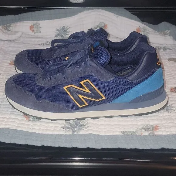 New Balance 515 Shoes Mens Blue Yellow Classic Sneakers ML515OTS Size 11