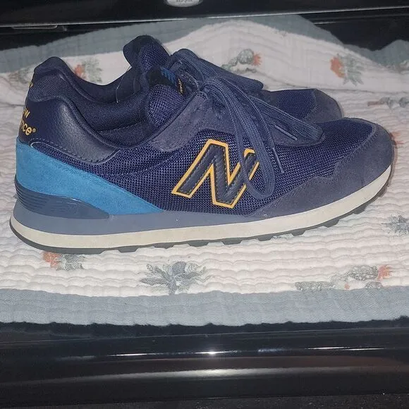 New Balance 515 Shoes Mens Blue Yellow Classic Sneakers ML515OTS Size 11