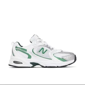 New Balance 530 Sneakers-White/Green-Men Size 11