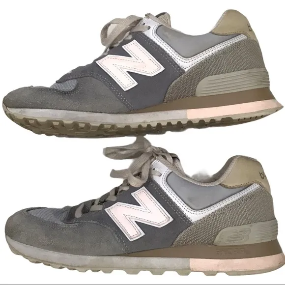 New Balance 574 Classics Surf Gunmetal Suede 6.5