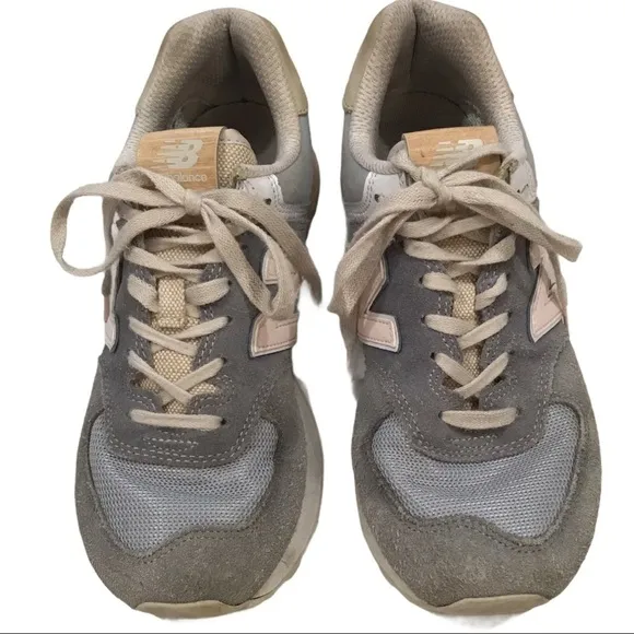 New Balance 574 Classics Surf Gunmetal Suede 6.5