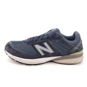 New Balance 990v5 Blue Leather Running Shoes Kids 6.5