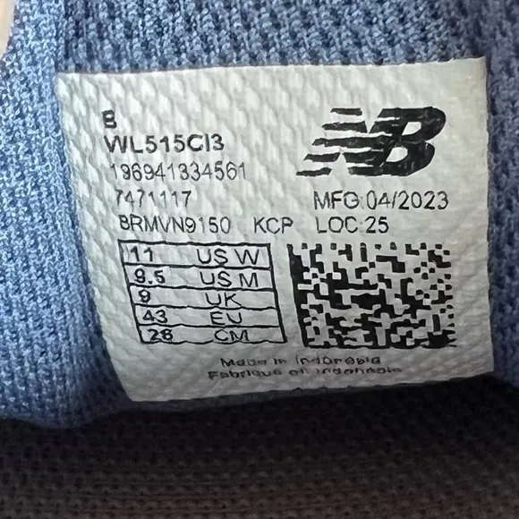 New Balance Classic 515 Unisex Shoe Size 9.5 or 11 #B1575