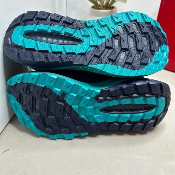 New Balance Dynasoft Nitrel V5 GTX Trail Running Shoes Blue Green Women's 7W NWB