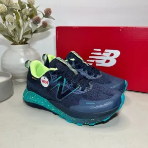 New Balance Dynasoft Nitrel V5 GTX Trail Running Shoes Blue Green Women's 7W NWB