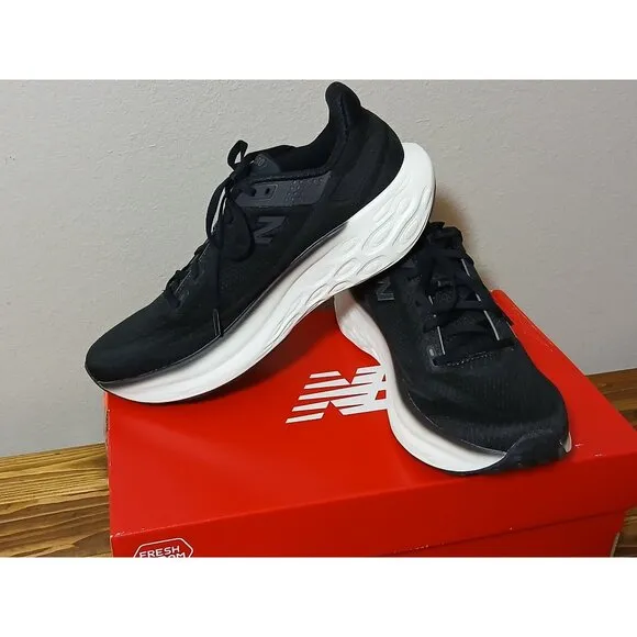New Balance Fresh Foam X Mens Running Shoes Black Size 10.5 Lightweight Support