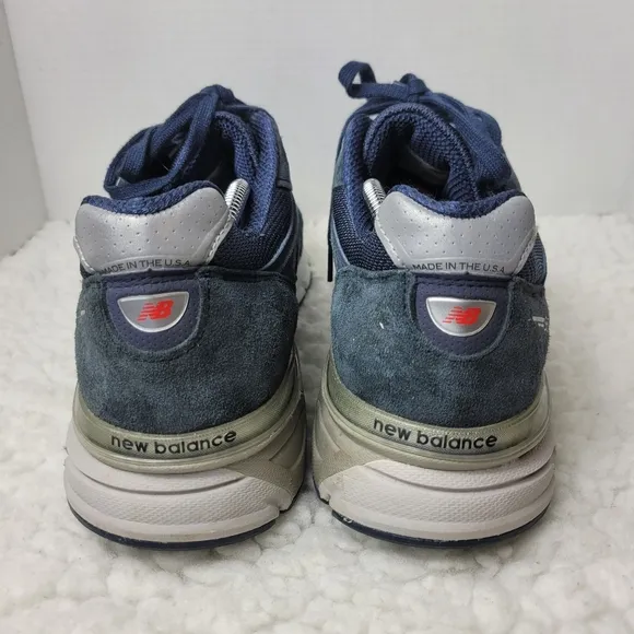 New Balance M990NV4 Running Shoes Men Size 12.5 D Made In USA M990NV4 Navy Blue