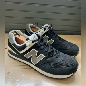 New Balance Men's 574 Core Classic Shoes Sneakers Black/White Size 10