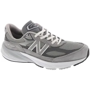 New Balance Mens 990v6 Gray Mesh Running &amp; Training Shoes Sneakers New