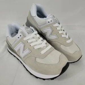 New Balance Women's 574 Core Classic Shoes Sneakers WL574EVW Grey White Sz 7 NIB
