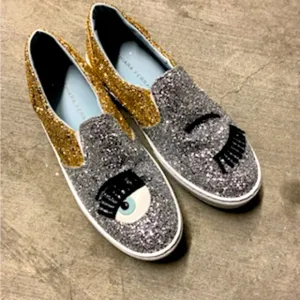 New CHIARA FERRAGNI Sparkle Slip On Sneakers