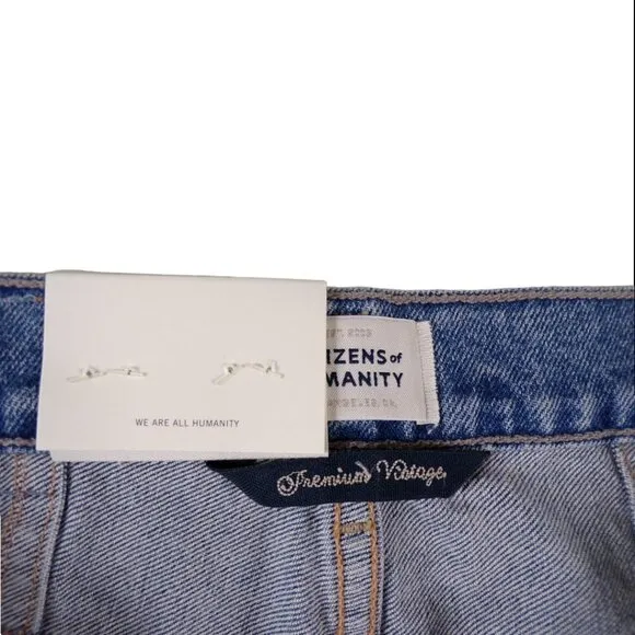 NEW CITIZENS OF HUMANITY Valerie High Rise Tapered Stirrup Jean in Caraway #703
