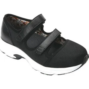 New Drew Women's Solo Orthopedic Adjustable Closure Sneaker, Black