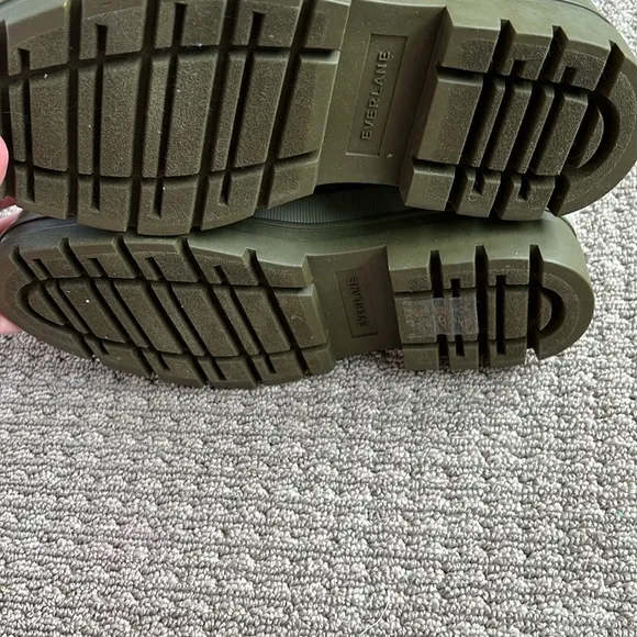 New Everlane Utility Reknit Army Green Sock Boot