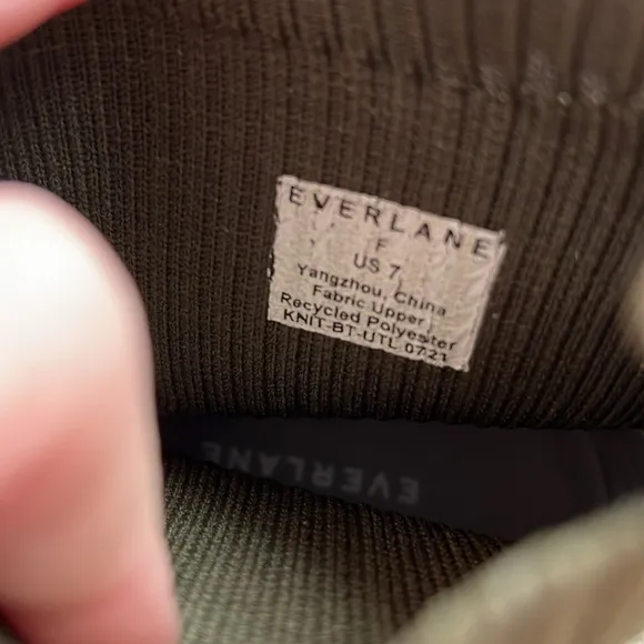 New Everlane Utility Reknit Army Green Sock Boot